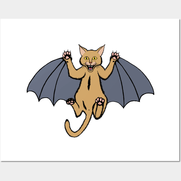 vampire cat Wall Art by Bearserk